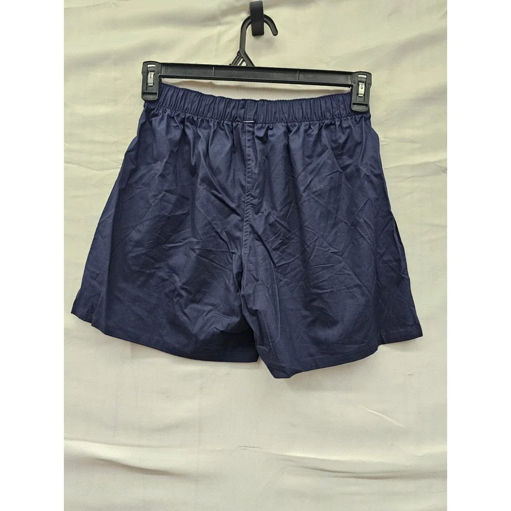 Goodfellow & Co Mens Woven Boxer Shorts Navy Cotton Casual Size Small